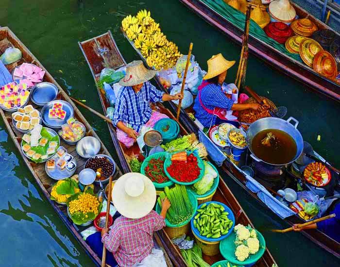 Market landscape view